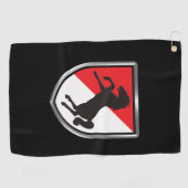 11e Armored Cavalry Regiment "Black Horse" Golfhanddoek (Horizontaal)