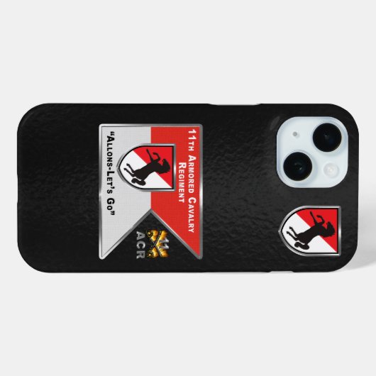 11e Armored Cavalry Regiment Case-Mate iPhone Case (Achterkant (horizontaal))