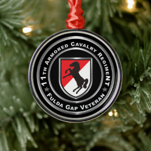 11e Armored Cavalry Regiment Fulda Gap Metalen Ornament