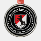 11e Armored Cavalry Regiment Fulda Gap Metalen Ornament (Voorkant)