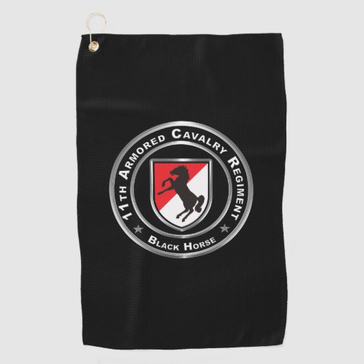 11e Armored Cavalry Regiment Golfhanddoek (Voorkant)