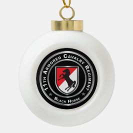 11e Armored Cavalry Regiment Keramische Bal Ornament
