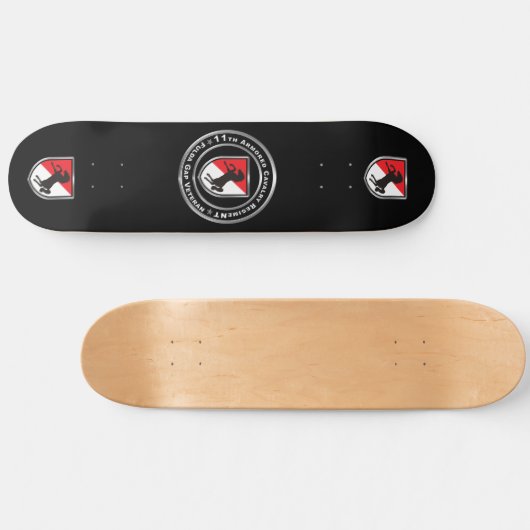 11e Armored Cavalry Regiment Persoonlijk Skateboard (Horizontaal)