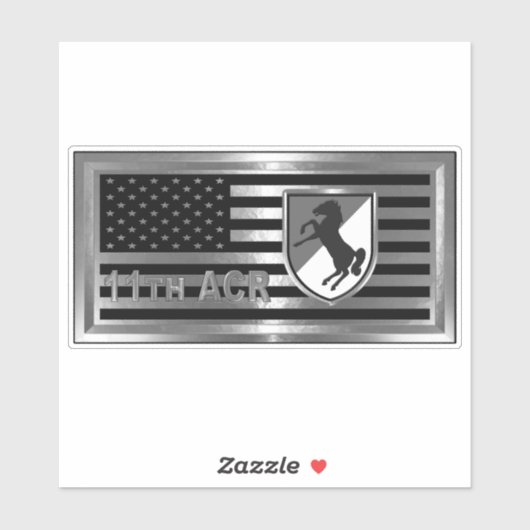 11e Armored Cavalry Regiment Sticker (Vel)