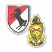 11e Armored Cavalry Regiment Sticker (Voorkant)