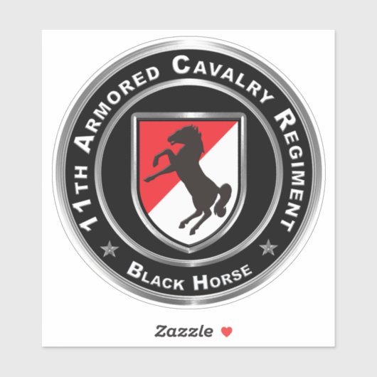 11e Armored Cavalry Regiment Sticker (Vel)