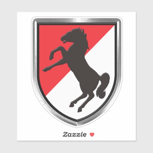 11e Armored Cavalry Regiment Veteran Sticker (Vel)