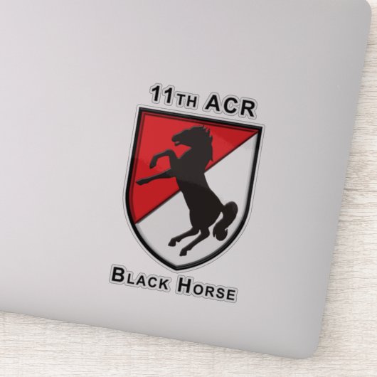 11e Armored Cavalry Regiment Veteran Sticker (Detail)