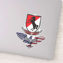11e Armored Cavalry Regiment Veteran Sticker