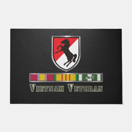 11e Armored Cavalry Regiment Vietnam Veteraan Deurmat (Voorkant)