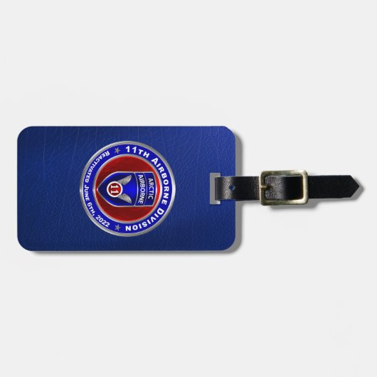 11e Bagagelabel Luchtvaartdivisie (Voorkant horizontaal)