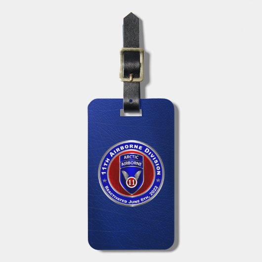 11e Bagagelabel Luchtvaartdivisie (Voorkant verticaal)