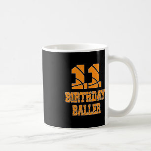 11e Birthday Baller Boy 11 jaar oude Basketball T Koffiemok