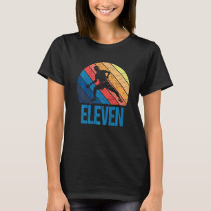11e Birthday Retro Table Tennis 11-jarige jongen T-shirt