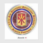 11e brigade van de Artillerie van de luchtdefensie Sticker (Vel)