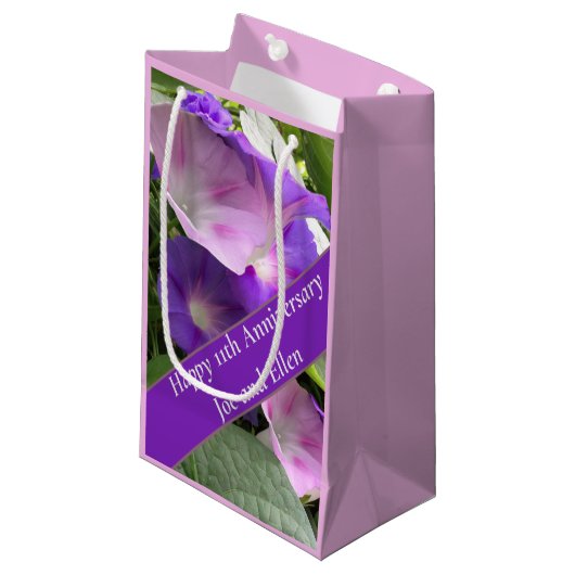 11e bruiloft Jubileum, Klein Cadeauzakje (Voorkant Gekanteld)