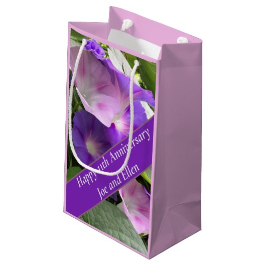 11e bruiloft Jubileum, Klein Cadeauzakje (Achterkant Gekanteld)