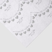 11e bruiloft Jubileum staal hart papier (Detail)