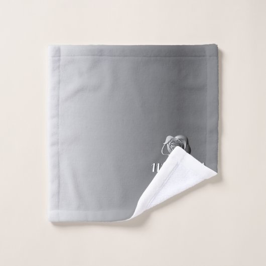 11e bruiloft Jubileum staal Roos badhanddoek set Bad Handdoek (Wasdoekje)