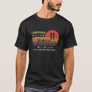 11e bruiloft Jubileum vieren 11e bruiloft T-shirt