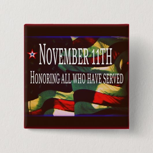 11e Button november - Eer allen die hebben gediend (Voorkant)