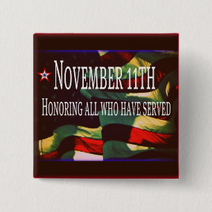 11e Button november - Eer allen die hebben gediend