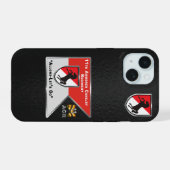 11e Cavalerie Regiment iPhone 15 Case (Achterkant horizontaal)