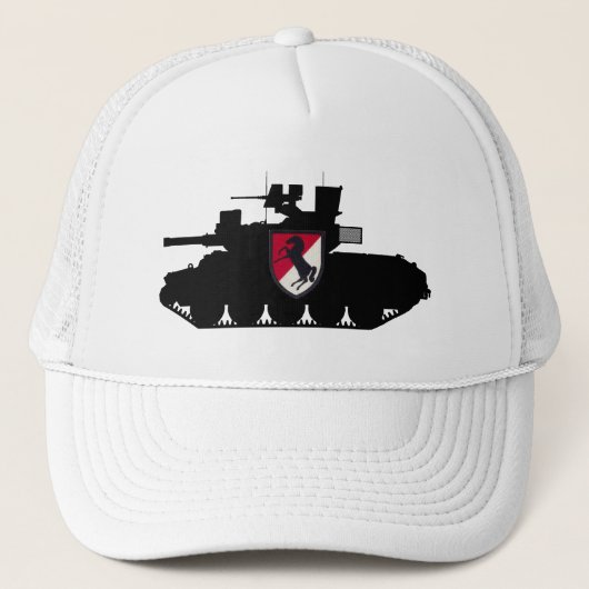 11e Cavalry "Blackhorse" M551 maquette Pet (Voorkant)