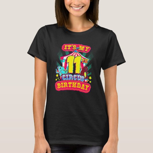 11e Circus Birthday Carnaval Party at Eelfth B T-shirt (Voorkant)