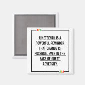 11e citaat, vrijheid van Afrikaans-Amerikaan. Magneet (Voorkant / Achterkant)