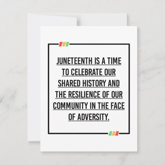 11e citaat, vrijheid van Afrikaans-Amerikaan. Save The Date (Voorkant)