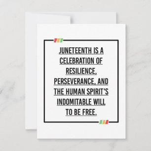 11e citaat, vrijheid van Afrikaans-Amerikaan. Save The Date