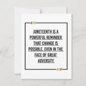 11e citaat, vrijheid van Afrikaans-Amerikaan. Save The Date (Voorkant)