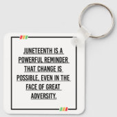 11e citaat, vrijheid van Afrikaans-Amerikaan. Sleutelhanger (Achterkant)