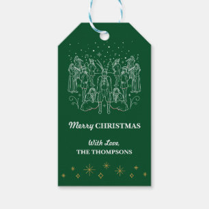 11e DAG CHRISTMAS / Label met kerstcadeau Cadeaulabel