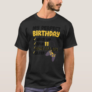 11e dag perfecte games op de elfde dag 11 jaar oud t-shirt