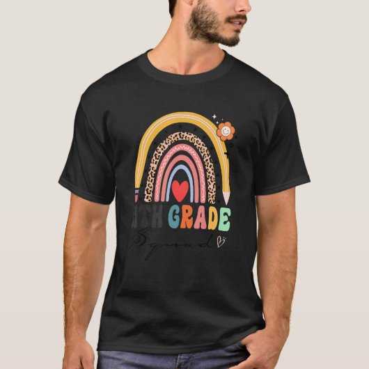 11e Elfde Klas Team Regenboog Geweldige Leraar T-shirt (Voorkant)