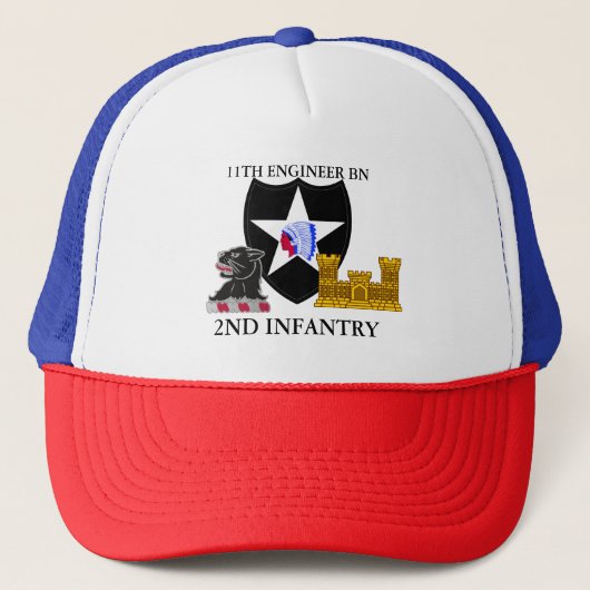 11E ENGINEER BN 2DE INFANTRY DIVISION TRUCKER PET (Voorkant)