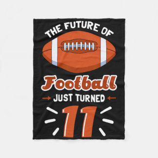 11e Football Verjaardag Party Speler Sport Lover T Fleece Deken