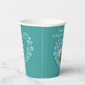 11e foto van Turquoise Wedding Wedding Year Papieren Bekers (Rechts)