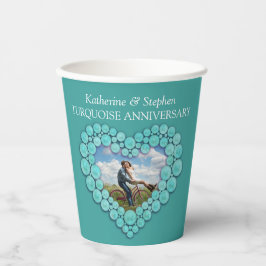 11e foto van Turquoise Wedding Wedding Year Papieren Bekers
