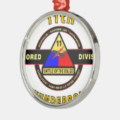 11E GEARMOREERDE AFDELING "THUNDERBOLT" METALEN ORNAMENT (Links)