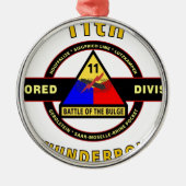 11E GEARMOREERDE AFDELING "THUNDERBOLT" METALEN ORNAMENT (Voorkant)