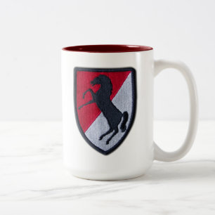 11e gepantserde ACR-cavalerie Fort Meade Tweekleurige Koffiemok