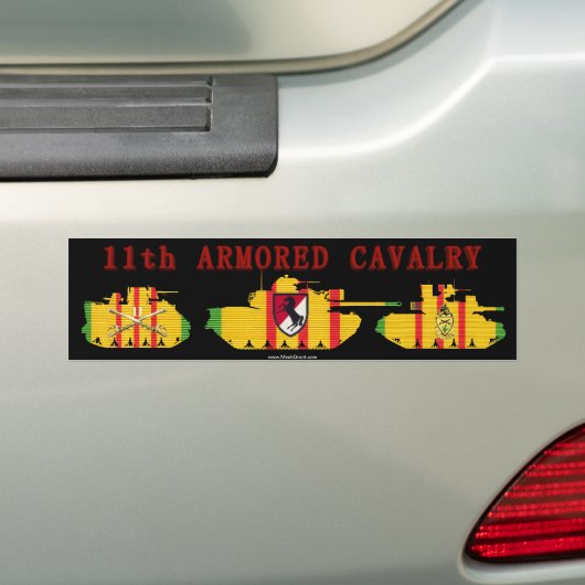 11e gepantserde ACR VSR-voertuigen Bumpersticker (Op auto)
