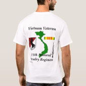 11e gepantserde Cav Reg W T-shirt (Achterkant)