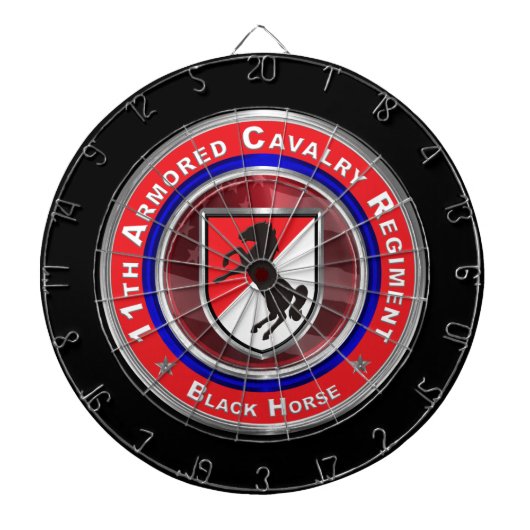 11e Gepantserde Cavalerie ACR Dartbord (Voorkant)