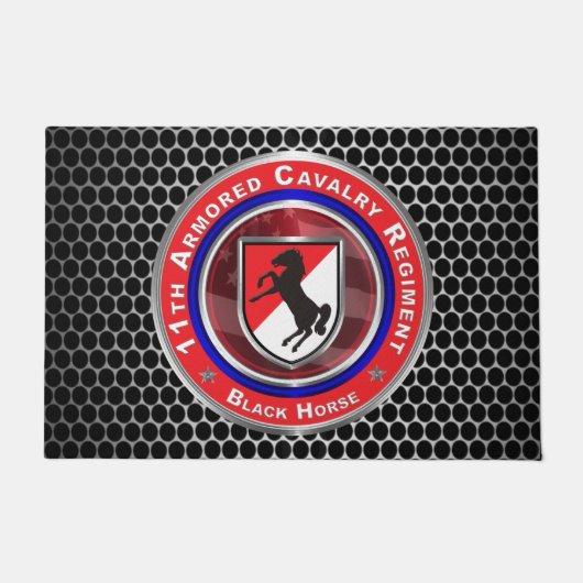 11e Gepantserde Cavalerie Regiment “Black Horse” Deurmat (Voorkant)