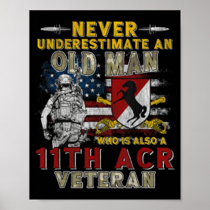 11e gepantserde cavalerie regiment Blackhorse Regi Poster