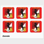 11E GEPANTSERDE CAVALERIE STICKERS (Vel)